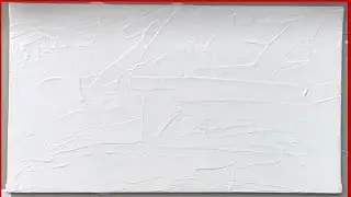 Gessoing canvas. Грунтовка холста.