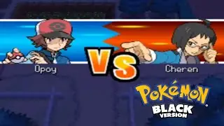 POKEMON BLACK AND WHITE - How Beat Cheren Third Challenge - Snivy Vs Tepig Let's Battle