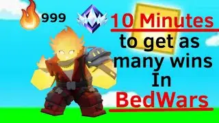 How much Wins can I get in 10 Minutes (Roblox bedwars)