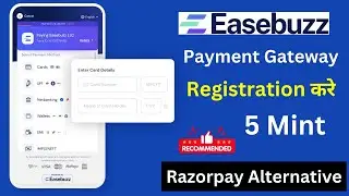 Easebuzz Payment Gateway Par Account Kaise Banaye | Razorpay Alternative Payment Gateway (Hindi)