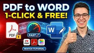 Best Free PDF to Word Converter | iLovePDF Tutorial