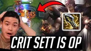 WILD RIFT SETT CRIT BUILD is OP- Secret SETT Build in WILD RIFT LET ME SHOW YOU WHY