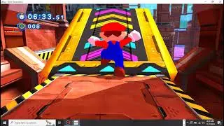 Super Mario 64 in Sonic Generations - Planet Wisp Act 2 (B-Rank, No Deaths)