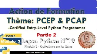 leçon python N°19 partie 2 Module 3   Opérations sur les listes