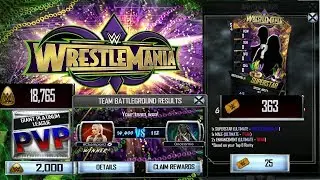 Boom! WrestleMania 34 Tier, First TBG , 15 cp packs , 18000 Challenge credit spend aNdroid / IOS