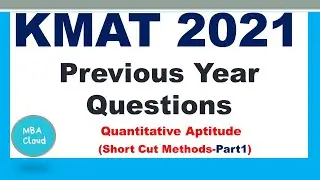 KMAT 2021|Previous Year Questions_Quant(Part1)