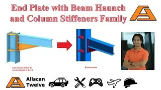 End Plate with Beam Haunch Revit Structural Connection Family