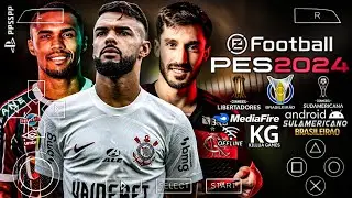 Pes 2024 PPSSPP Sul-Americano 100% Atualizado Com Novos Uniformes e Narração Brasileira