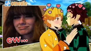 Tanjiro and Zenitsu Go on Omegle! (demon slayer vr)