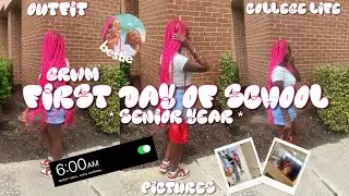FIRST DAY OF SCHOOL GRWM *SENIOR YEAR* + VLOG 2023