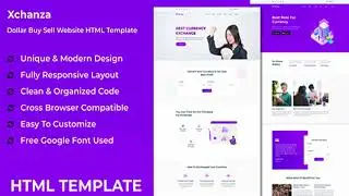 Xchanza - Dollar Buy Sell Website HTML Template | Themeforest Website Templates and Themes