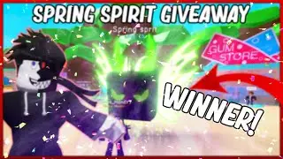 Spring Spirit Giveaway Winner Announced😱! | Roblox Bubble Gum Simulator