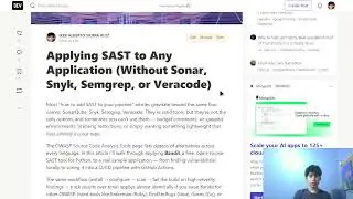 Applying SAST to Any Application (Without Sonar, Snyk, Semgrep, or Veracode)