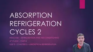 Absorption Refrigeration Cycles - Part 2 - Lithium Bromide (LiBr) Refrigeration Cycle