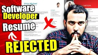 Why is Your Resume Rejecting ? | How to Make Resume for Software Developer JOB ?