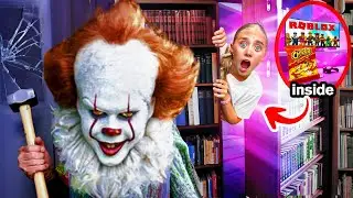 I Built a SECRET ROOM To Hide From Killer Clown!