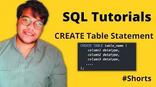 CREATE Table Statement Tutorial in SQL | Python Soldiers 