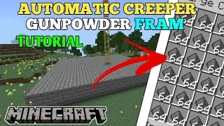 HOW TO MAKE CREEPER FARM MINECRAFT POCKET EDITION 1.20  CREEPER FARM MINECRAFT BEDROCK 1.20 JAVA