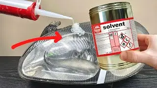 🔥🔥Mix SILICONE and SOLVENT and apply to the headlight! Dealers are amazed by the result