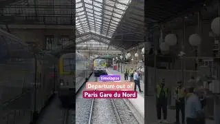 Timelapse: Eurocity departure out of Paris Gare du Nord