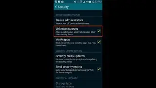 Unknown Sources unblock New Video Samsung z1 z2 z3 4