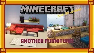 Mod Showcase | ANOTHER FURNITURE! (Simple, Cozy Furniture & More) | Minecraft 1.20.1