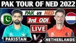 🔴 PTV Sports Live || Pakistan Vs Netherlands 3rd ODI Live || Pak Vs Ned Live Match || Today Pak live