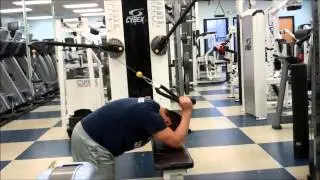 Exercise First: Kneeling Overhead Triceps Extension With Rope