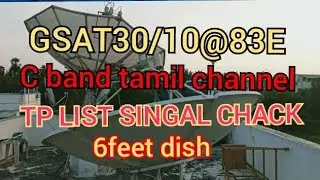 GSAT 30/10@83e c band tamil channel tp list lnb setting 27:02:2023