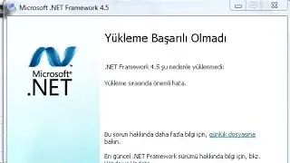 Net Framework Yükleme Başarılı Olmadı Hatası Çözümü [ 2024 ]