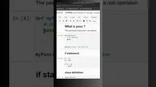 pass in python |pass statement in python |What is pass in Python?