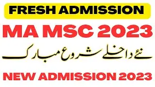 Good News MA MSc Fresh Admissions 2023