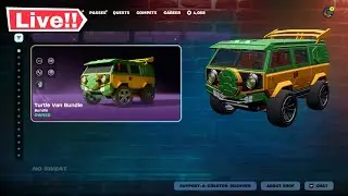 🔴Fortnite's *NEW* TURTLE VAN BUNDLE ITEM SHOP OUT NOW September 17! (LIVE)
