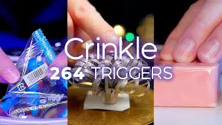 Changing ASMR Triggers Every 2 Seconds | 264 Crinkle Triggers (No Talking)