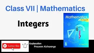 Maths for Class 7th (seventh) Integers Part 2, CBSE Board