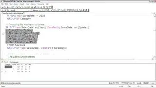 SQL Server  Grouping a Data Set
