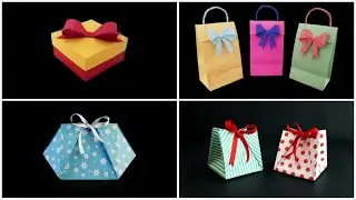 4 Embalagens de Papel para Presentes