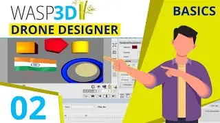 Drone Designer Basics - Part 02 | Primitive Objects | #Wasp3D Tutorials