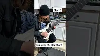 Jam over C5+F#5 Chord clip 10 | #guitarist #shorts #guitar #guitarsolo