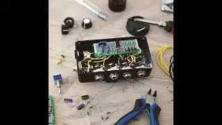 DIY 4-channel active mixer pedal