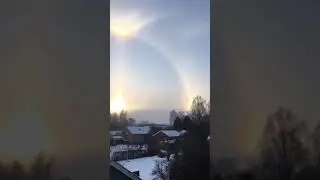 Ещё одно необычное явление солнца..