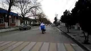 Дед мороз на мотоцикле