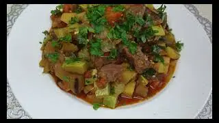 Овощное рагу с мясом. Быстрый и вкусный ужин или обед.