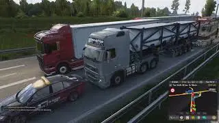 Идиоты на дорогах Euro Truck Simulator 2! Multiplayer и Singleplayer
