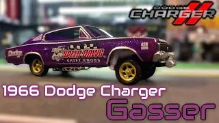 1966 Dodge Charger Gasser 1:64 Diecast Car Model | Miniature Automobiles | Innorative