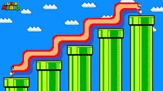 Super Mario Bros., but Long Mario's Body Keeps Stretching Endlessly!