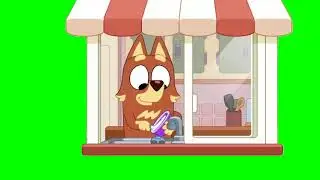 Rusty Mum Reaction Green Screen | Bluey Cricket
