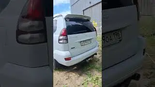 Toyota LC Prado 120 в светло-сером Line-X