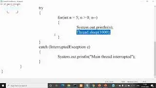 Java: Multithreading- The Main Thread