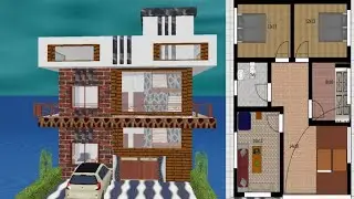 28x35 3d 3 bedroom house plans best new design